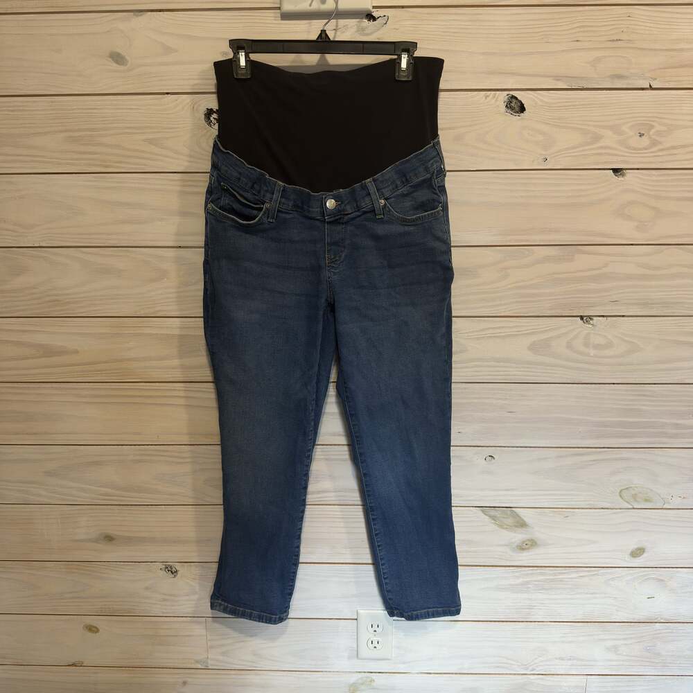 Gap Maternity True Waistband Full Panel Straight Jeans